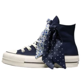 Chuck Taylor All Star Lift Platform Scarf Bow “Obsidian Blue” Chuck Taylor All Star Lift Platform Scarf Bow “Obsidian Blue”
