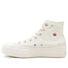 Chuck Taylor All Star Lift Platform Y2K Heart High Top “White Fever Dream” Chuck Taylor All Star Lift Platform Y2K Heart High Top “White Fever Dream”
