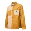 Colorblock Corduroy Shirt Asia Sizing “Brown Tan”