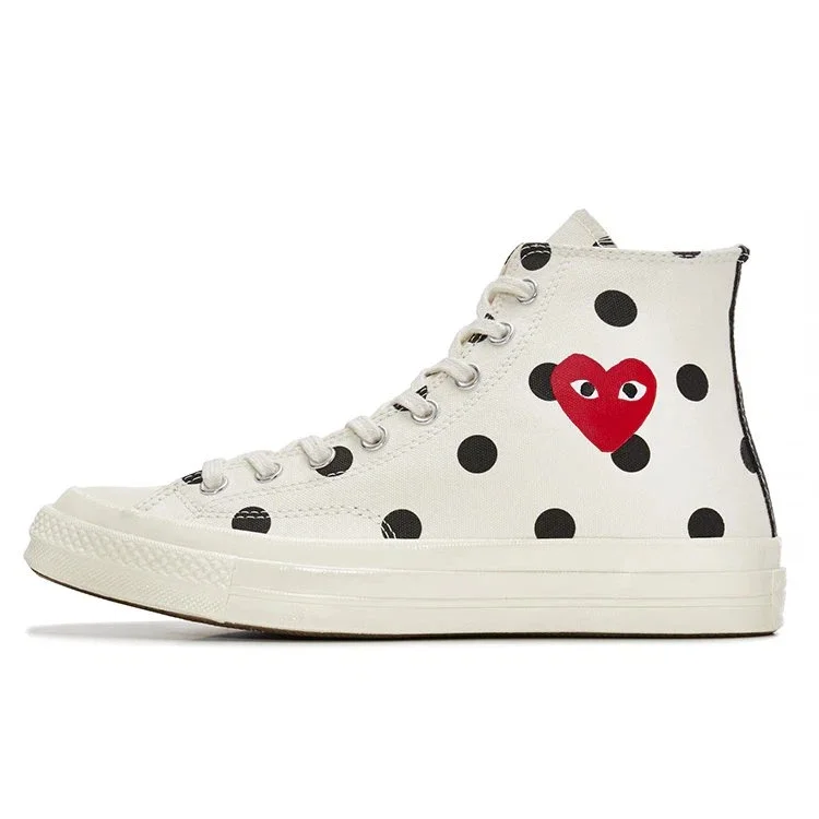 Converse x COMME des GARCONS PLAY Chuck 70 Hi “White Polka Dot” Converse x COMME des GARCONS PLAY Chuck 70 Hi “White Polka Dot”
