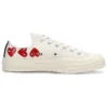 Converse x COMME des GARCONS PLAY Chuck 70 Low Multi Heart “White Red” Converse x COMME des GARCONS PLAY Chuck 70 Low Multi Heart “White Red”