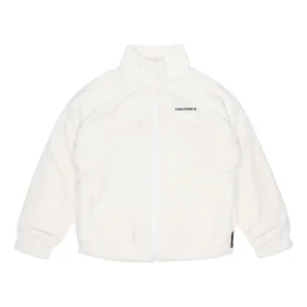 Loose Stand Collar Stay Warm logo Jacket Asia Sizing “White” Loose Stand Collar Stay Warm logo Jacket Asia Sizing “White”