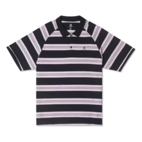 Marquis Striped Short-Sleeve Polo Shirt Asia Sizing “Black” Marquis Striped Short-Sleeve Polo Shirt Asia Sizing “Black”