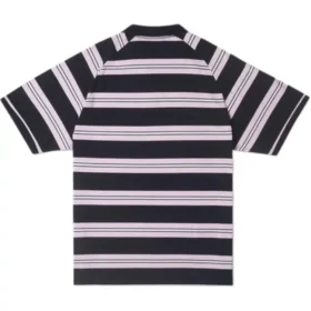 Marquis Striped Short-Sleeve Polo Shirt Asia Sizing “Black” Marquis Striped Short-Sleeve Polo Shirt Asia Sizing “Black”