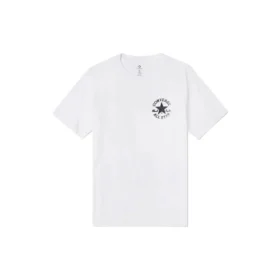 Men”s Converse Chuck Printing Knit Sports Round Neck Short Sleeve White Men”s Converse Chuck Printing Knit Sports Round Neck Short Sleeve White