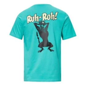 Men”s Converse x Scooby Doo Crossover Cartoon Short Sleeve Blue Men”s Converse x Scooby Doo Crossover Cartoon Short Sleeve Blue