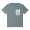 Zip Pocket T-shirt Asia Sizing “Ash Green”